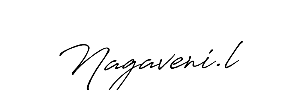 Use a signature maker to create a handwritten signature online. With this signature software, you can design (Antro_Vectra_Bolder) your own signature for name Nagaveni.l. Nagaveni.l signature style 7 images and pictures png