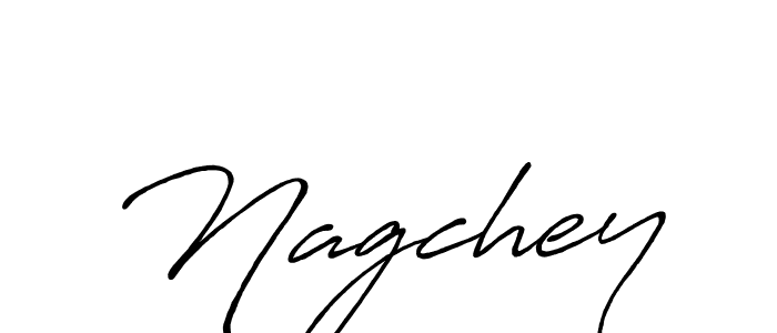 Use a signature maker to create a handwritten signature online. With this signature software, you can design (Antro_Vectra_Bolder) your own signature for name Nagchey. Nagchey signature style 7 images and pictures png