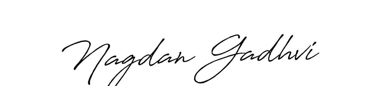 Here are the top 10 professional signature styles for the name Nagdan Gadhvi. These are the best autograph styles you can use for your name. Nagdan Gadhvi signature style 7 images and pictures png