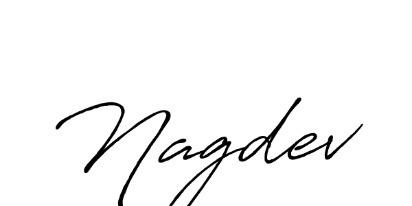 Use a signature maker to create a handwritten signature online. With this signature software, you can design (Antro_Vectra_Bolder) your own signature for name Nagdev. Nagdev signature style 7 images and pictures png