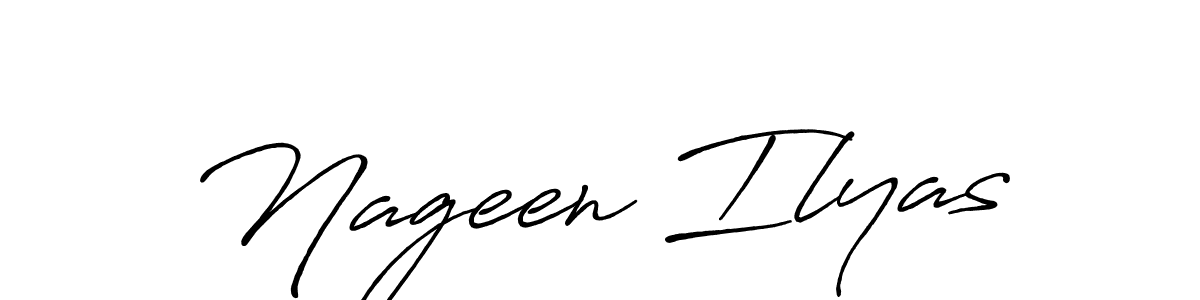 if you are searching for the best signature style for your name Nageen Ilyas. so please give up your signature search. here we have designed multiple signature styles  using Antro_Vectra_Bolder. Nageen Ilyas signature style 7 images and pictures png