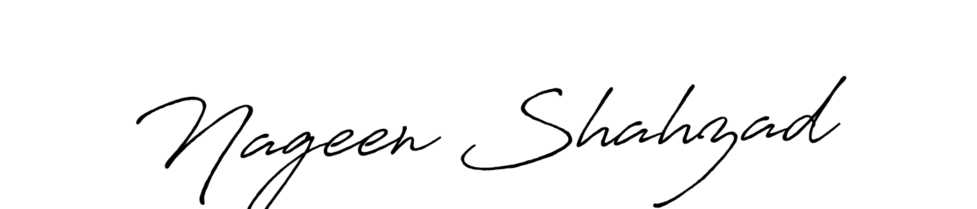 Also You can easily find your signature by using the search form. We will create Nageen Shahzad name handwritten signature images for you free of cost using Antro_Vectra_Bolder sign style. Nageen Shahzad signature style 7 images and pictures png