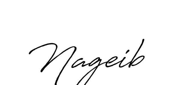 Nageib stylish signature style. Best Handwritten Sign (Antro_Vectra_Bolder) for my name. Handwritten Signature Collection Ideas for my name Nageib. Nageib signature style 7 images and pictures png