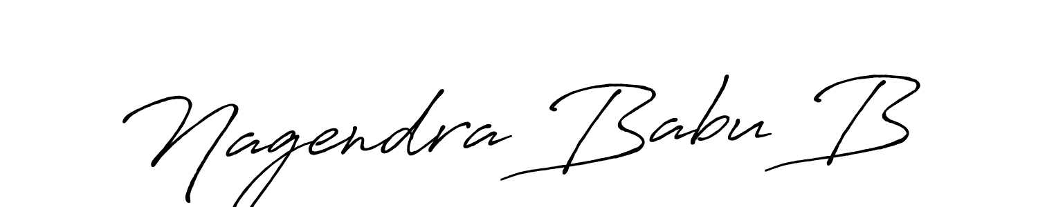 if you are searching for the best signature style for your name Nagendra Babu B. so please give up your signature search. here we have designed multiple signature styles  using Antro_Vectra_Bolder. Nagendra Babu B signature style 7 images and pictures png