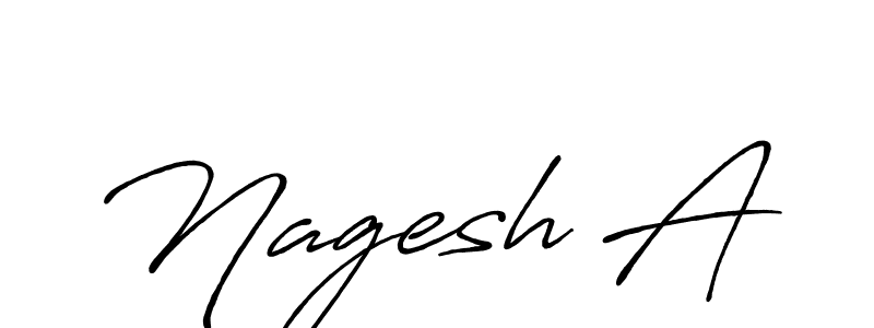 It looks lik you need a new signature style for name Nagesh A. Design unique handwritten (Antro_Vectra_Bolder) signature with our free signature maker in just a few clicks. Nagesh A signature style 7 images and pictures png