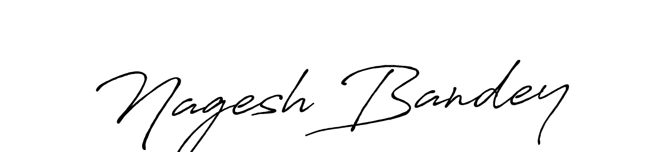 Create a beautiful signature design for name Nagesh Bandey. With this signature (Antro_Vectra_Bolder) fonts, you can make a handwritten signature for free. Nagesh Bandey signature style 7 images and pictures png