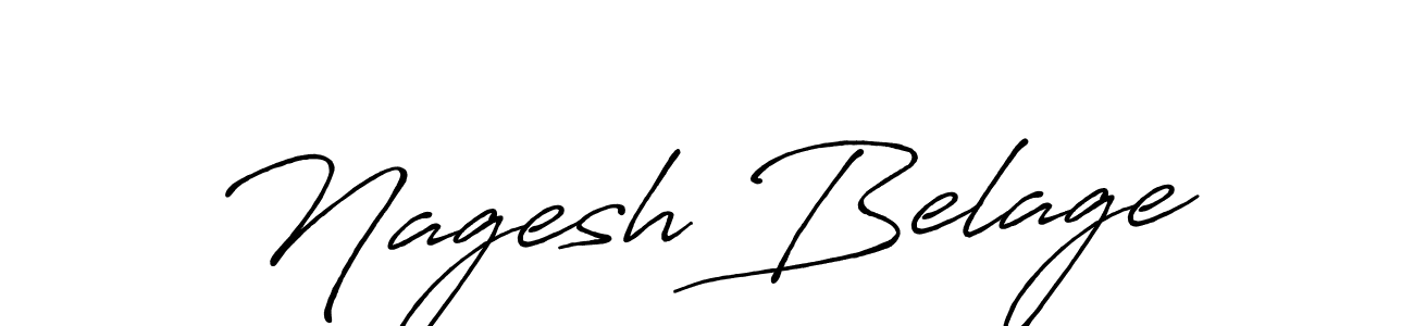 How to make Nagesh Belage signature? Antro_Vectra_Bolder is a professional autograph style. Create handwritten signature for Nagesh Belage name. Nagesh Belage signature style 7 images and pictures png