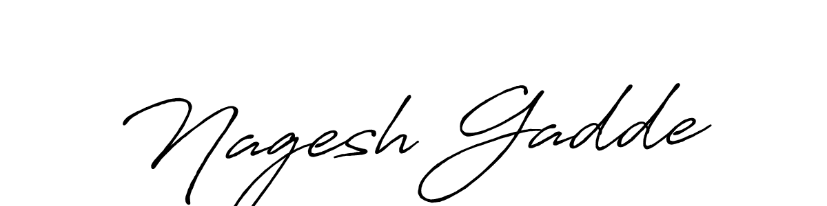 Use a signature maker to create a handwritten signature online. With this signature software, you can design (Antro_Vectra_Bolder) your own signature for name Nagesh Gadde. Nagesh Gadde signature style 7 images and pictures png