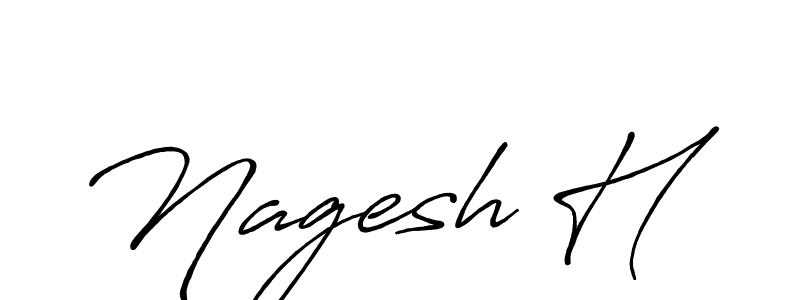 Also You can easily find your signature by using the search form. We will create Nagesh H name handwritten signature images for you free of cost using Antro_Vectra_Bolder sign style. Nagesh H signature style 7 images and pictures png