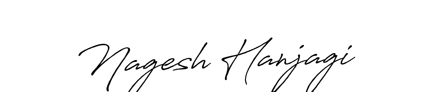 Nagesh Hanjagi stylish signature style. Best Handwritten Sign (Antro_Vectra_Bolder) for my name. Handwritten Signature Collection Ideas for my name Nagesh Hanjagi. Nagesh Hanjagi signature style 7 images and pictures png