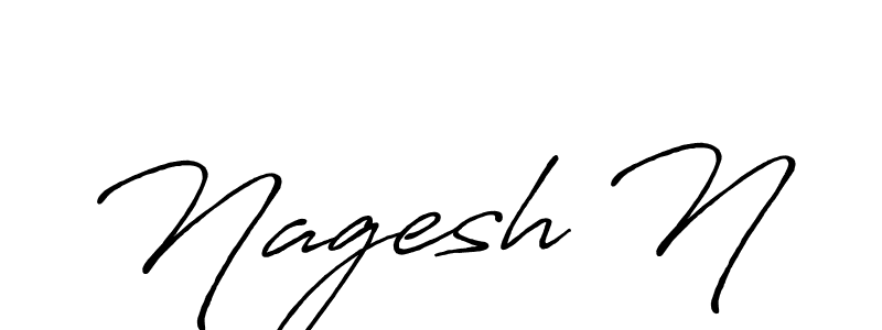 This is the best signature style for the Nagesh N name. Also you like these signature font (Antro_Vectra_Bolder). Mix name signature. Nagesh N signature style 7 images and pictures png