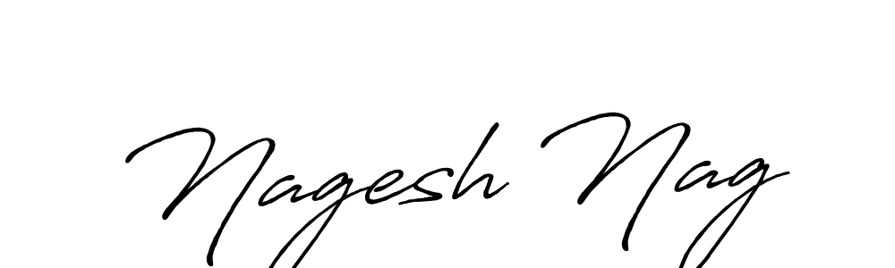 Create a beautiful signature design for name Nagesh Nag. With this signature (Antro_Vectra_Bolder) fonts, you can make a handwritten signature for free. Nagesh Nag signature style 7 images and pictures png