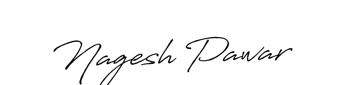 Nagesh Pawar stylish signature style. Best Handwritten Sign (Antro_Vectra_Bolder) for my name. Handwritten Signature Collection Ideas for my name Nagesh Pawar. Nagesh Pawar signature style 7 images and pictures png