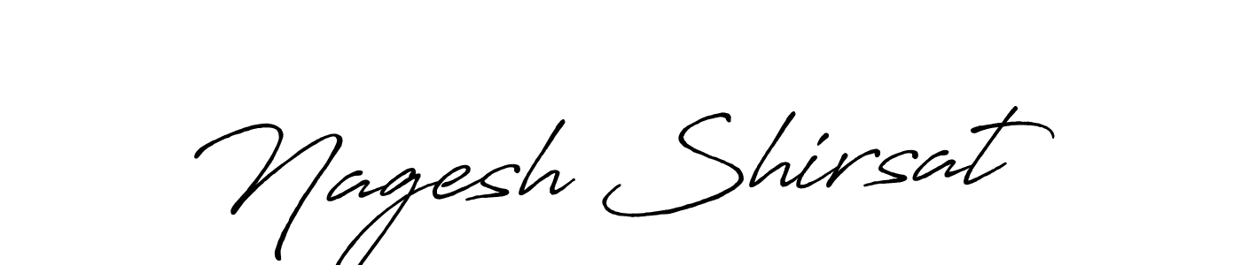 It looks lik you need a new signature style for name Nagesh Shirsat. Design unique handwritten (Antro_Vectra_Bolder) signature with our free signature maker in just a few clicks. Nagesh Shirsat signature style 7 images and pictures png