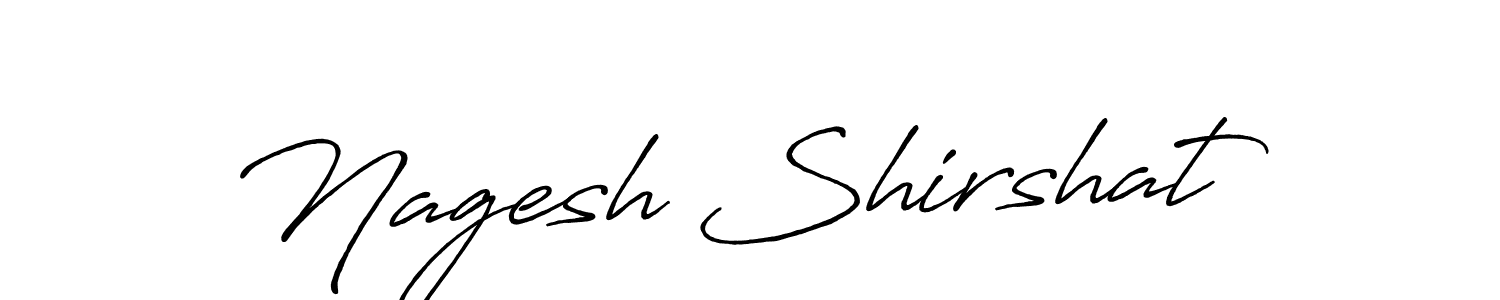 Nagesh Shirshat stylish signature style. Best Handwritten Sign (Antro_Vectra_Bolder) for my name. Handwritten Signature Collection Ideas for my name Nagesh Shirshat. Nagesh Shirshat signature style 7 images and pictures png