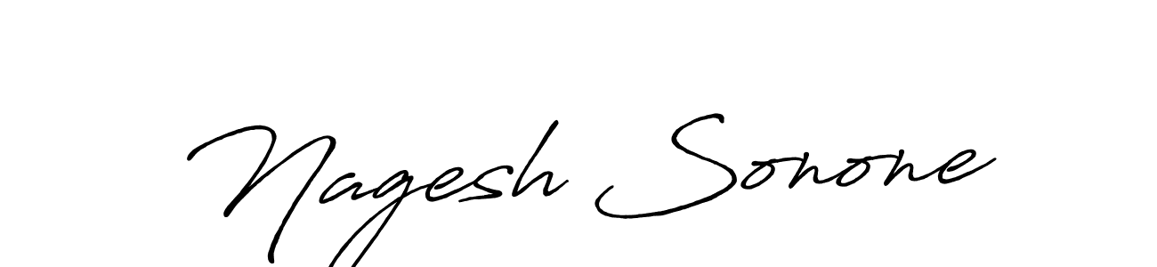 The best way (Antro_Vectra_Bolder) to make a short signature is to pick only two or three words in your name. The name Nagesh Sonone include a total of six letters. For converting this name. Nagesh Sonone signature style 7 images and pictures png