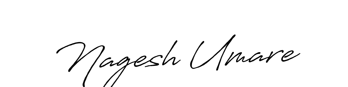 The best way (Antro_Vectra_Bolder) to make a short signature is to pick only two or three words in your name. The name Nagesh Umare include a total of six letters. For converting this name. Nagesh Umare signature style 7 images and pictures png