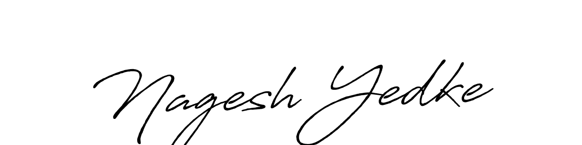 This is the best signature style for the Nagesh Yedke name. Also you like these signature font (Antro_Vectra_Bolder). Mix name signature. Nagesh Yedke signature style 7 images and pictures png