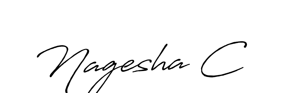 The best way (Antro_Vectra_Bolder) to make a short signature is to pick only two or three words in your name. The name Nagesha C include a total of six letters. For converting this name. Nagesha C signature style 7 images and pictures png