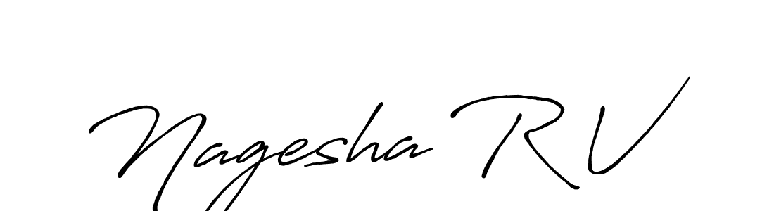 Similarly Antro_Vectra_Bolder is the best handwritten signature design. Signature creator online .You can use it as an online autograph creator for name Nagesha R V. Nagesha R V signature style 7 images and pictures png