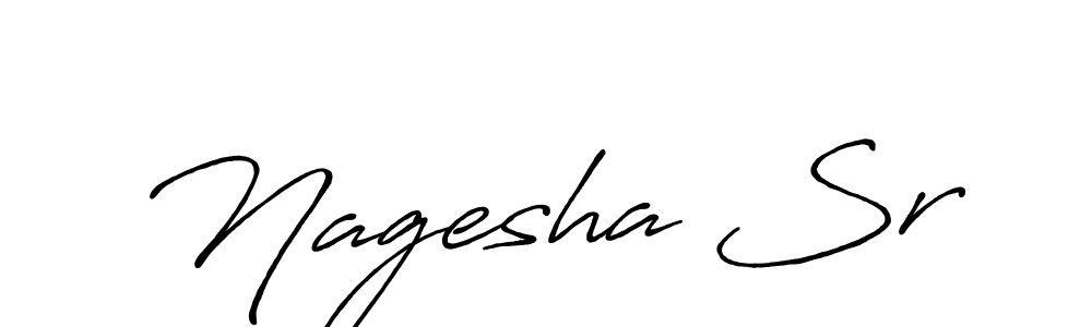 if you are searching for the best signature style for your name Nagesha Sr. so please give up your signature search. here we have designed multiple signature styles  using Antro_Vectra_Bolder. Nagesha Sr signature style 7 images and pictures png