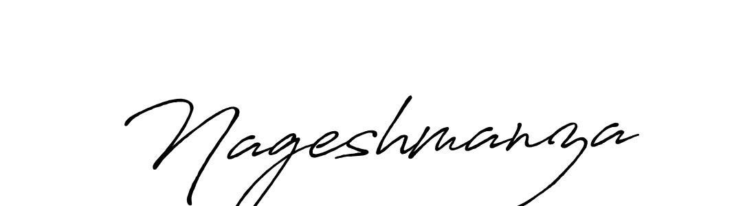 Use a signature maker to create a handwritten signature online. With this signature software, you can design (Antro_Vectra_Bolder) your own signature for name Nageshmanza. Nageshmanza signature style 7 images and pictures png