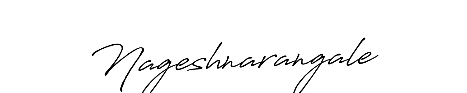 Make a beautiful signature design for name Nageshnarangale. With this signature (Antro_Vectra_Bolder) style, you can create a handwritten signature for free. Nageshnarangale signature style 7 images and pictures png