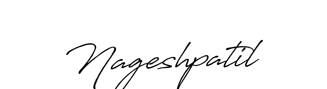 How to make Nageshpatil signature? Antro_Vectra_Bolder is a professional autograph style. Create handwritten signature for Nageshpatil name. Nageshpatil signature style 7 images and pictures png