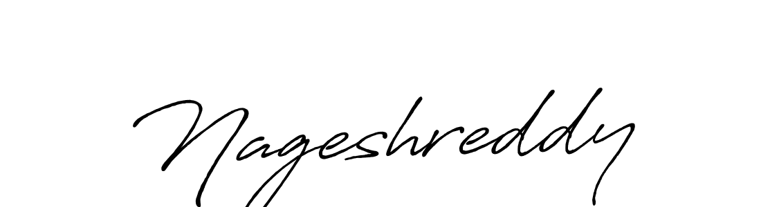 How to make Nageshreddy signature? Antro_Vectra_Bolder is a professional autograph style. Create handwritten signature for Nageshreddy name. Nageshreddy signature style 7 images and pictures png