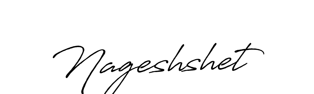 You can use this online signature creator to create a handwritten signature for the name Nageshshet. This is the best online autograph maker. Nageshshet signature style 7 images and pictures png