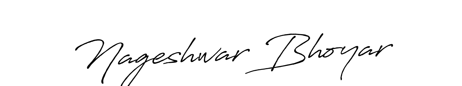 Also we have Nageshwar Bhoyar name is the best signature style. Create professional handwritten signature collection using Antro_Vectra_Bolder autograph style. Nageshwar Bhoyar signature style 7 images and pictures png