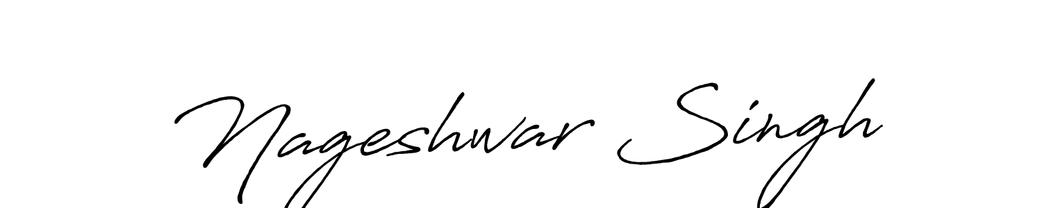 Nageshwar Singh stylish signature style. Best Handwritten Sign (Antro_Vectra_Bolder) for my name. Handwritten Signature Collection Ideas for my name Nageshwar Singh. Nageshwar Singh signature style 7 images and pictures png