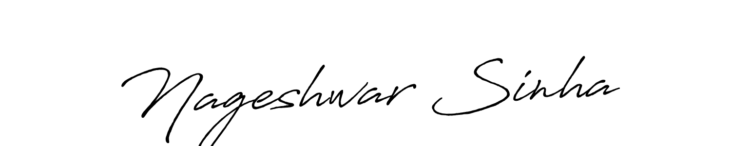 Also You can easily find your signature by using the search form. We will create Nageshwar Sinha name handwritten signature images for you free of cost using Antro_Vectra_Bolder sign style. Nageshwar Sinha signature style 7 images and pictures png