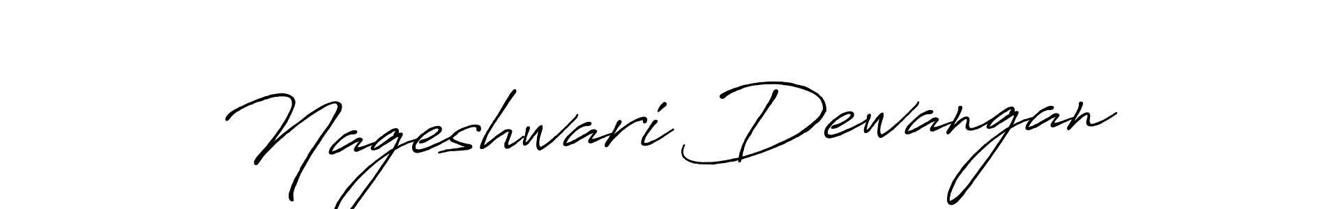 Antro_Vectra_Bolder is a professional signature style that is perfect for those who want to add a touch of class to their signature. It is also a great choice for those who want to make their signature more unique. Get Nageshwari Dewangan name to fancy signature for free. Nageshwari Dewangan signature style 7 images and pictures png