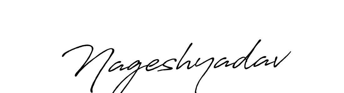 Create a beautiful signature design for name Nageshyadav. With this signature (Antro_Vectra_Bolder) fonts, you can make a handwritten signature for free. Nageshyadav signature style 7 images and pictures png