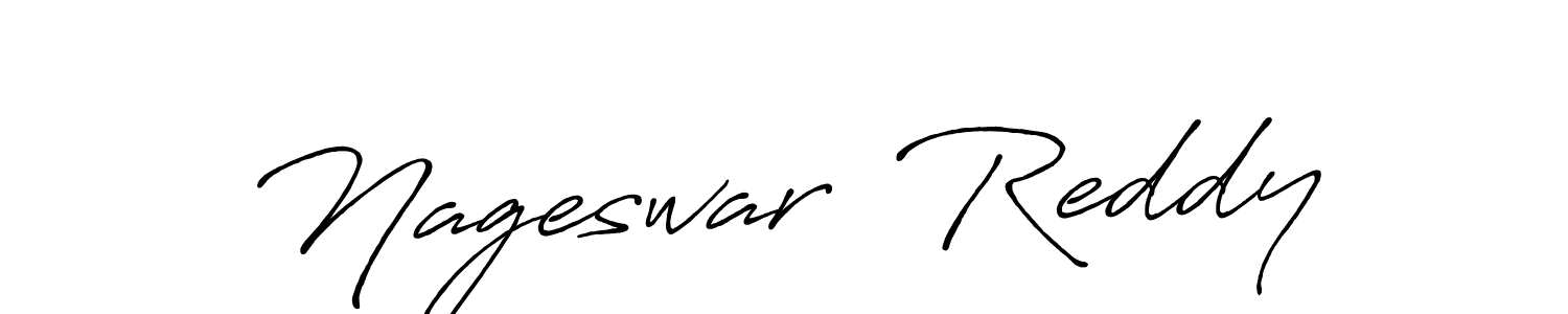 Make a beautiful signature design for name Nageswar  Reddy. With this signature (Antro_Vectra_Bolder) style, you can create a handwritten signature for free. Nageswar  Reddy signature style 7 images and pictures png