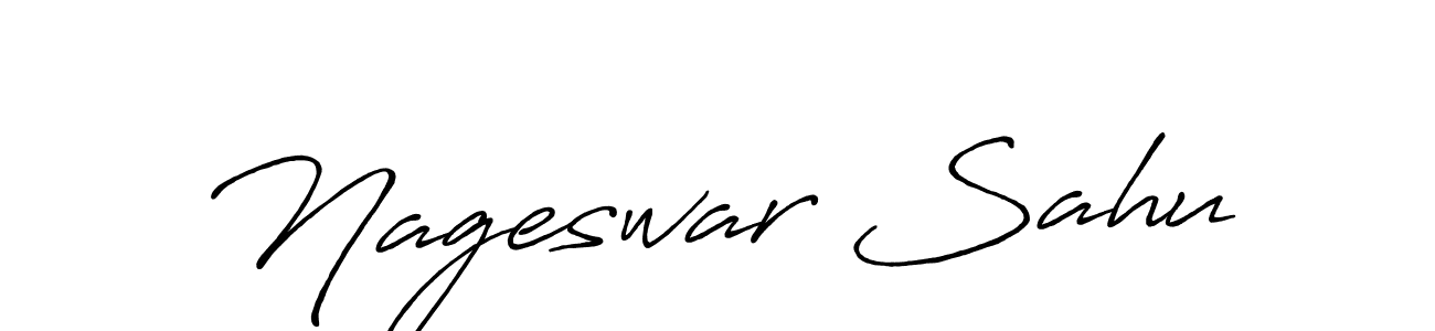 Make a beautiful signature design for name Nageswar Sahu. With this signature (Antro_Vectra_Bolder) style, you can create a handwritten signature for free. Nageswar Sahu signature style 7 images and pictures png