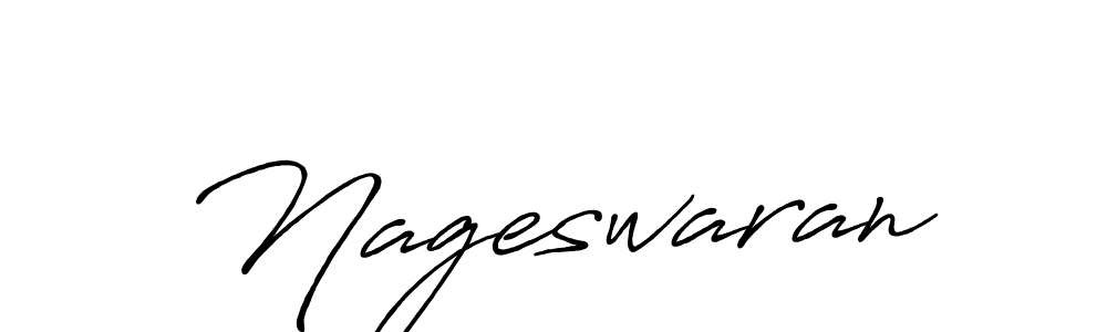 Make a beautiful signature design for name Nageswaran. With this signature (Antro_Vectra_Bolder) style, you can create a handwritten signature for free. Nageswaran signature style 7 images and pictures png
