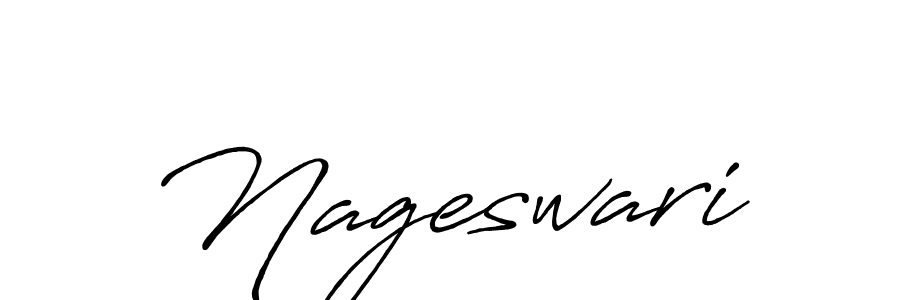 Make a beautiful signature design for name Nageswari. With this signature (Antro_Vectra_Bolder) style, you can create a handwritten signature for free. Nageswari signature style 7 images and pictures png