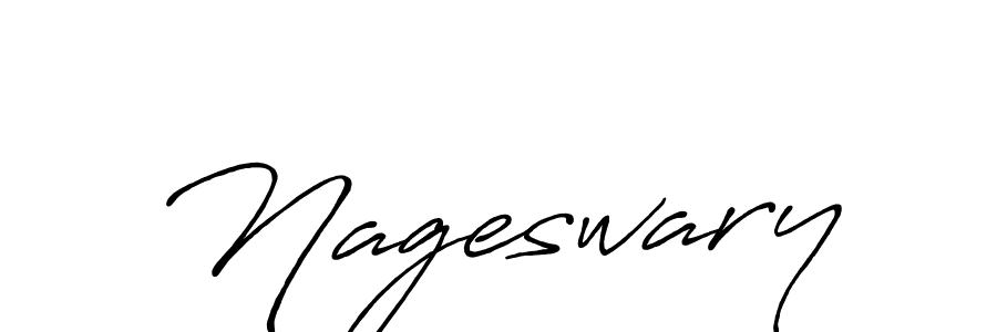 if you are searching for the best signature style for your name Nageswary. so please give up your signature search. here we have designed multiple signature styles  using Antro_Vectra_Bolder. Nageswary signature style 7 images and pictures png