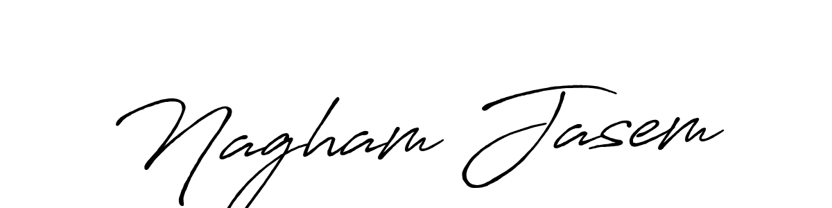 How to make Nagham Jasem signature? Antro_Vectra_Bolder is a professional autograph style. Create handwritten signature for Nagham Jasem name. Nagham Jasem signature style 7 images and pictures png