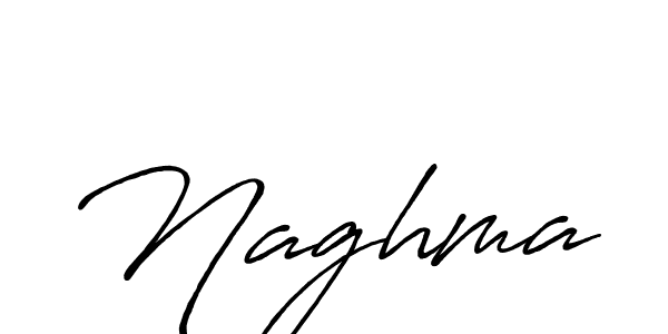 How to make Naghma name signature. Use Antro_Vectra_Bolder style for creating short signs online. This is the latest handwritten sign. Naghma signature style 7 images and pictures png