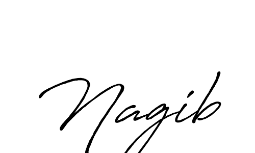 Design your own signature with our free online signature maker. With this signature software, you can create a handwritten (Antro_Vectra_Bolder) signature for name Nagib. Nagib signature style 7 images and pictures png