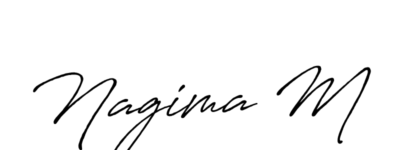 You can use this online signature creator to create a handwritten signature for the name Nagima M. This is the best online autograph maker. Nagima M signature style 7 images and pictures png