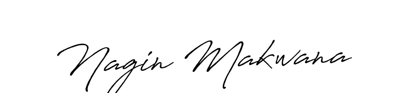 How to make Nagin Makwana signature? Antro_Vectra_Bolder is a professional autograph style. Create handwritten signature for Nagin Makwana name. Nagin Makwana signature style 7 images and pictures png