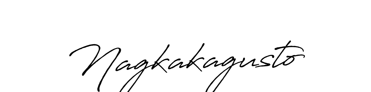 Make a beautiful signature design for name Nagkakagusto. With this signature (Antro_Vectra_Bolder) style, you can create a handwritten signature for free. Nagkakagusto signature style 7 images and pictures png