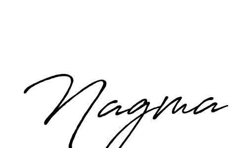 How to make Nagma signature? Antro_Vectra_Bolder is a professional autograph style. Create handwritten signature for Nagma name. Nagma signature style 7 images and pictures png