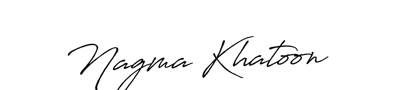 Also we have Nagma Khatoon name is the best signature style. Create professional handwritten signature collection using Antro_Vectra_Bolder autograph style. Nagma Khatoon signature style 7 images and pictures png