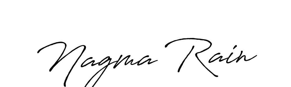 You can use this online signature creator to create a handwritten signature for the name Nagma Rain. This is the best online autograph maker. Nagma Rain signature style 7 images and pictures png