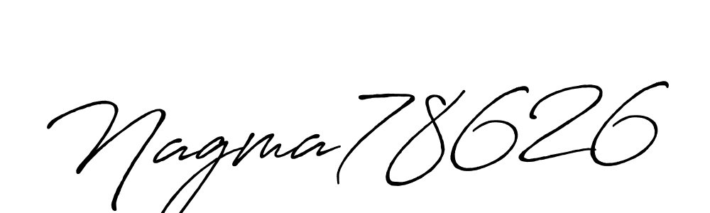 How to make Nagma78626 signature? Antro_Vectra_Bolder is a professional autograph style. Create handwritten signature for Nagma78626 name. Nagma78626 signature style 7 images and pictures png